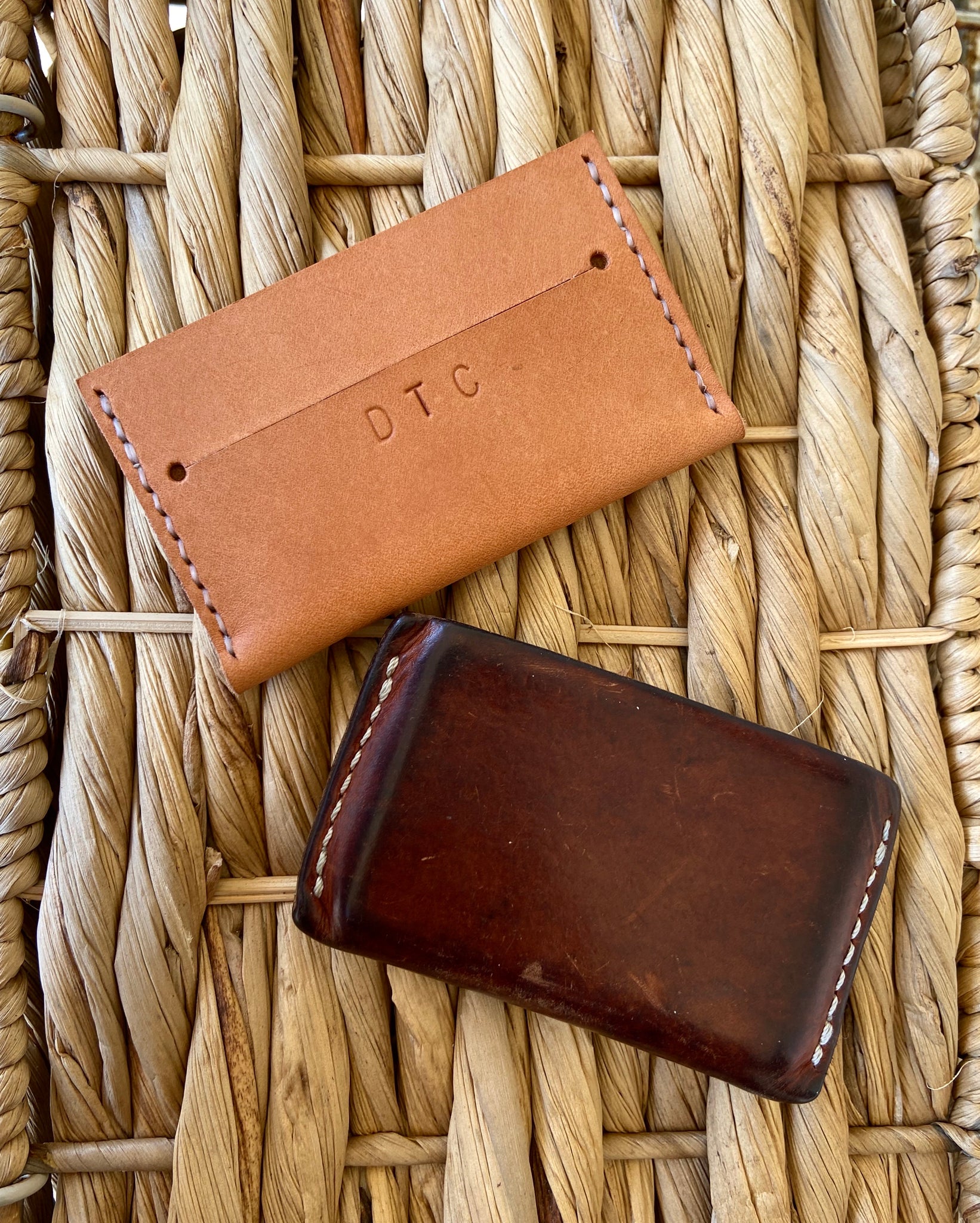 Natural Tanned Leather 財布 - 小物